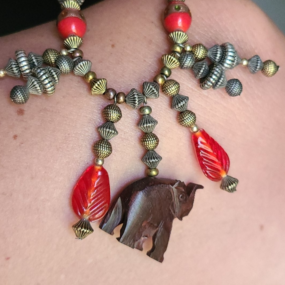 Vintage Elephant Necklace